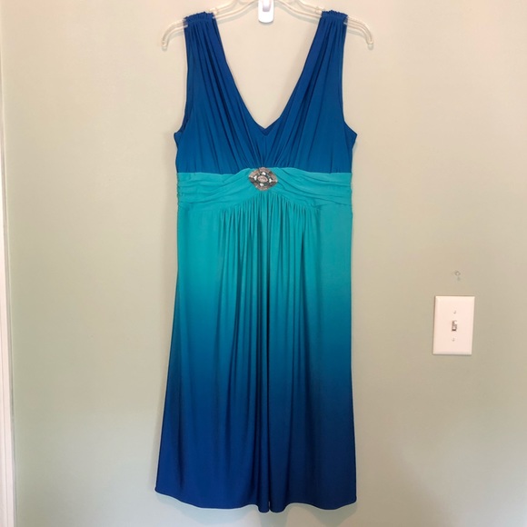 Scarlett Nite Dresses & Skirts - 🌸3/$15 Scarlett Nite Blue Ombré Bling Dress 10